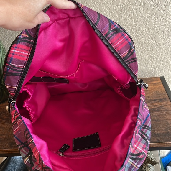 PRISTINE Coach Tartan Large Backpack - Picture 12 of 16